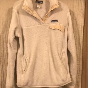 Patagonia beige re-tool snap-T pullover